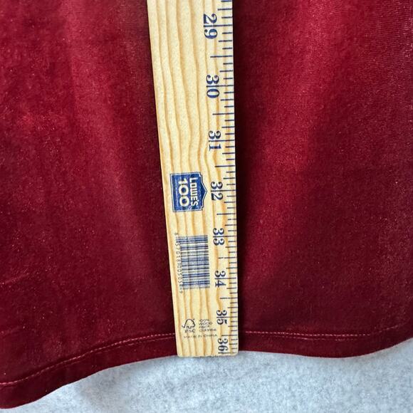 NWT Old Navy Red Velvet Dress Womens 2X Special Occasion Stretch Mini Minimalist - Picture 6 of 9